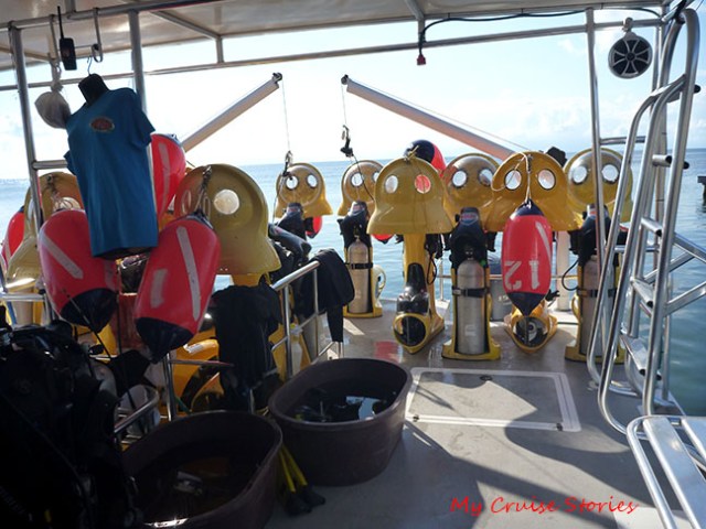 scooters on the boat