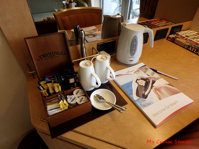 full tea service in every cabin