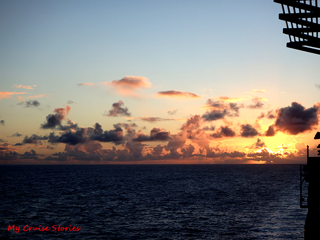 sunrise over the Pacific