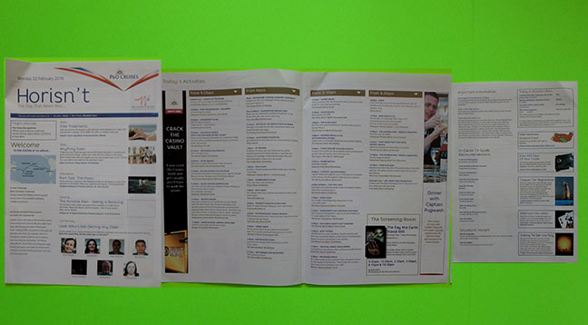 funniest cruise ship newsletter ever