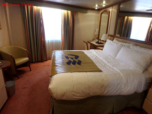 cabin with window at public walkway