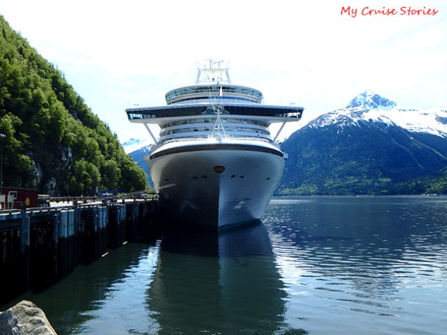 Ruby Princess docked in Skagway