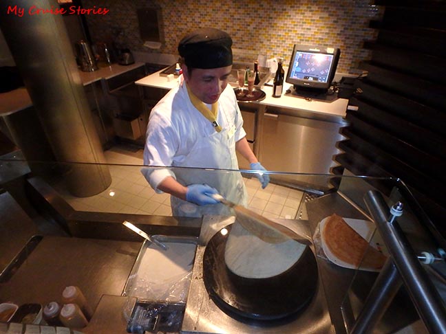 crepe making station