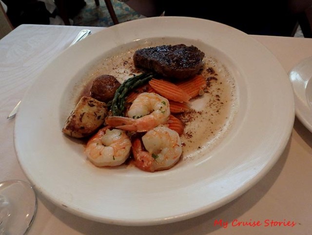 dinner on the Ruby Princess