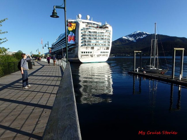 boardwalk from Princess dock to town