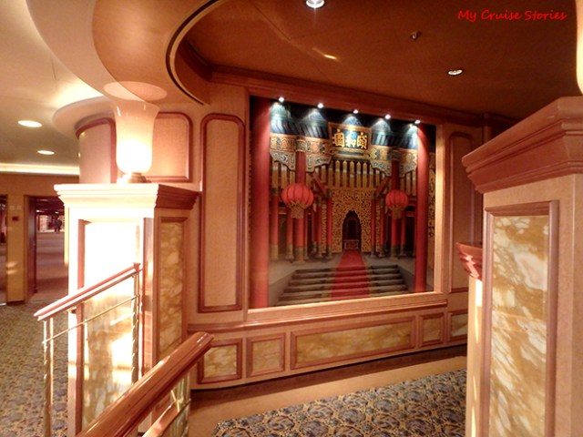 Arabian or Egyptian themed lounge on Ruby Princess