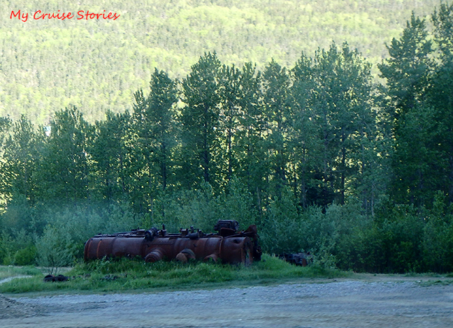derailed steam engine