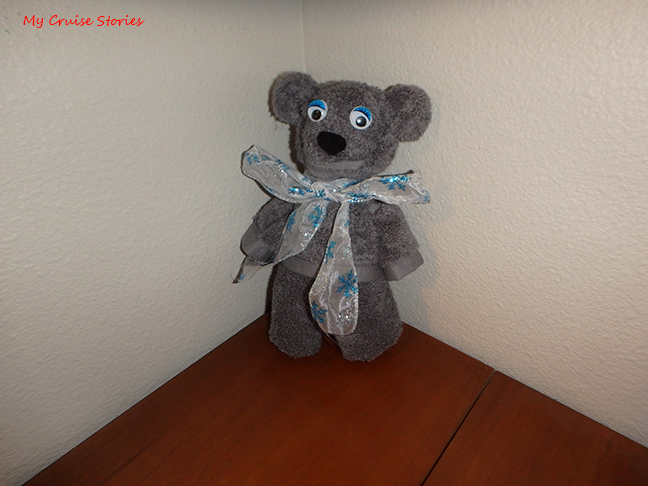 one towel teddy bear