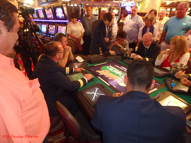 poker tournament with the officers