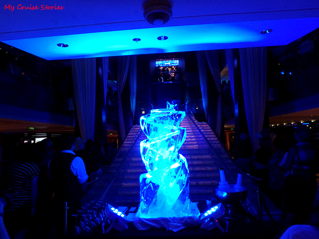 cruise ship ice carving