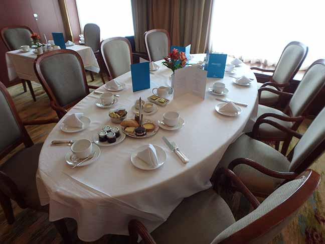cruise ship afternoon tea