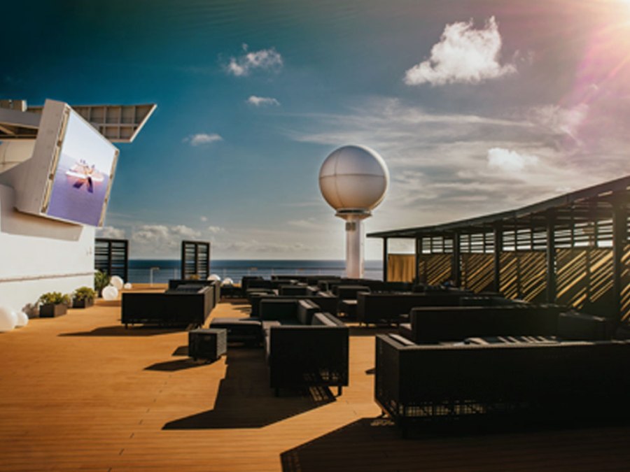 Celebrity Infinity rooftop terrace