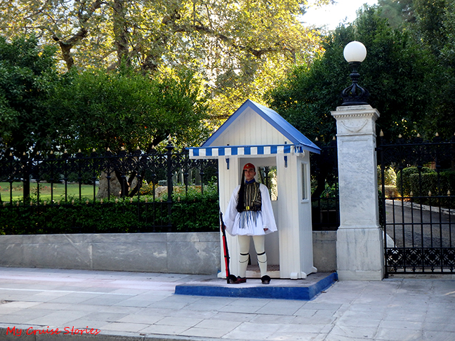 gate gaurd at the presidential mansion