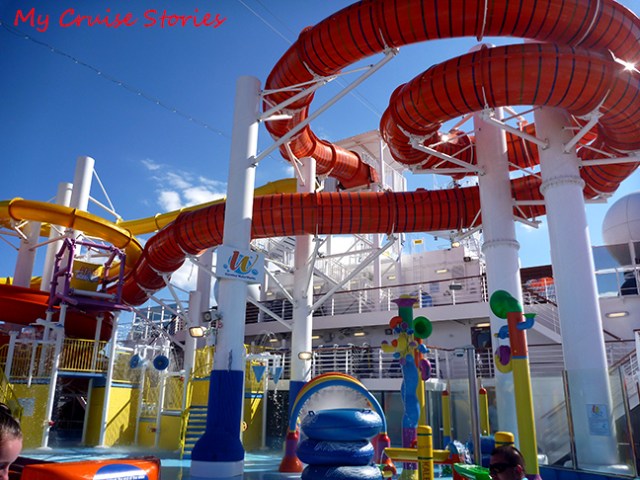 cruise ship waterslides