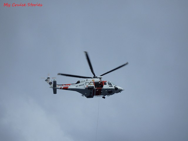 helicopter during a rescue
