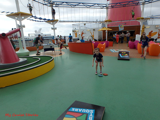fun and games on the top deck