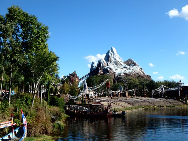roller coaster in a mountain