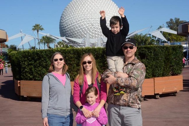 near the entrance at Epcot