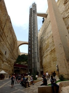 elevator to a walled city