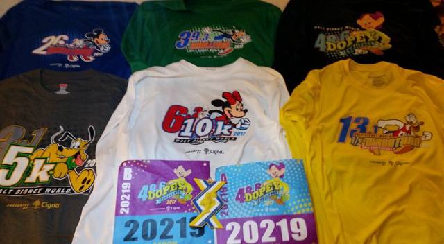 race shirts - not really free since you pay to enter the race