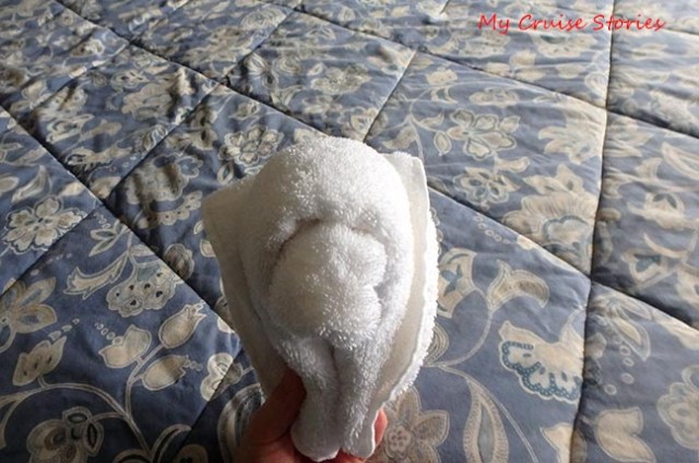 step by step towel animal folding