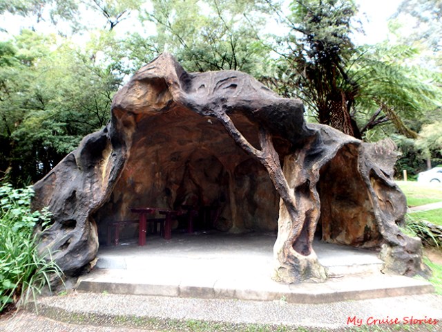 strange picnic shelter