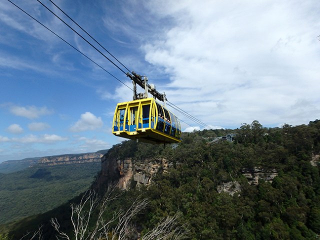 cable car over a ravine