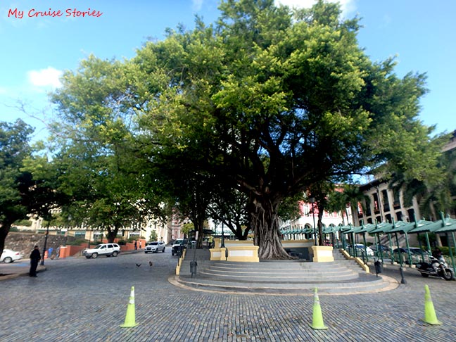 blue brick road in Puerto Ricl