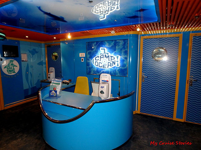 cruise ship kid's club entry