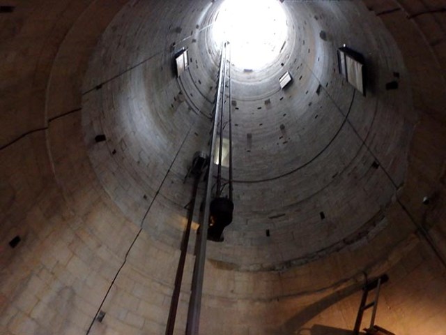 inside the leaning tower of Pisa