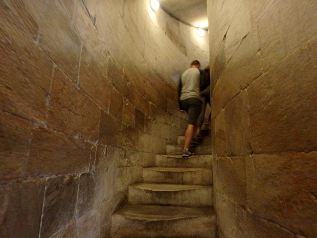 in the leaning tower