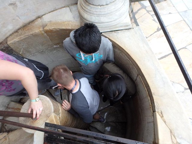 getting to the top of the tower of Pisa