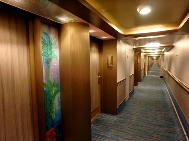 cruise ship hallway