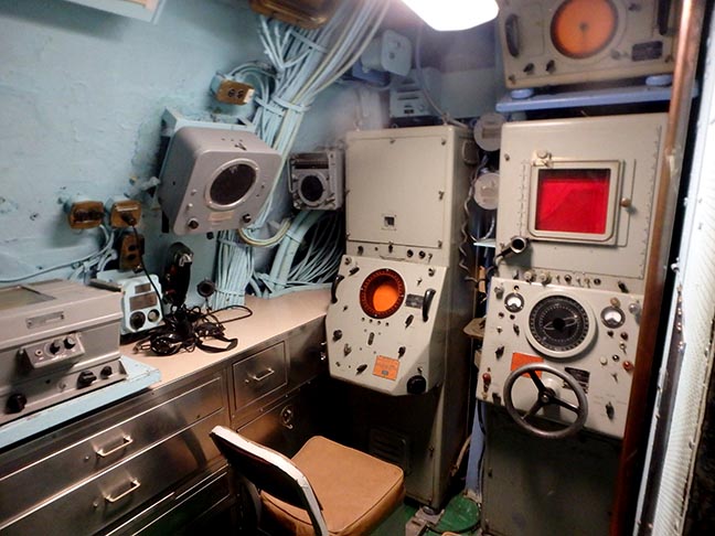 sonar room on a submarine