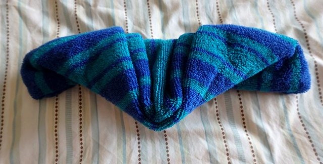 how to fold a towel into an animal