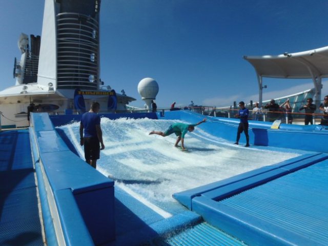 flowrider on a cruise ship