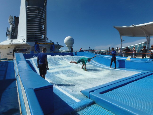 flowrider on a cruise ship