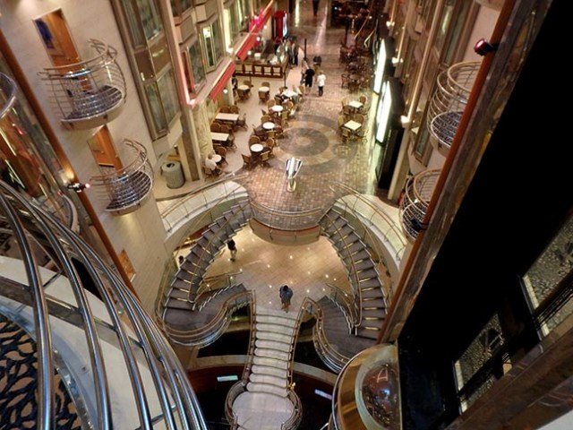 inside a cruise ship