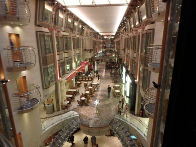 inside a cruise ship