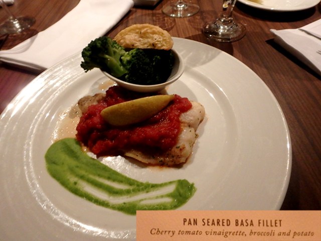 cruise ship fish dinner