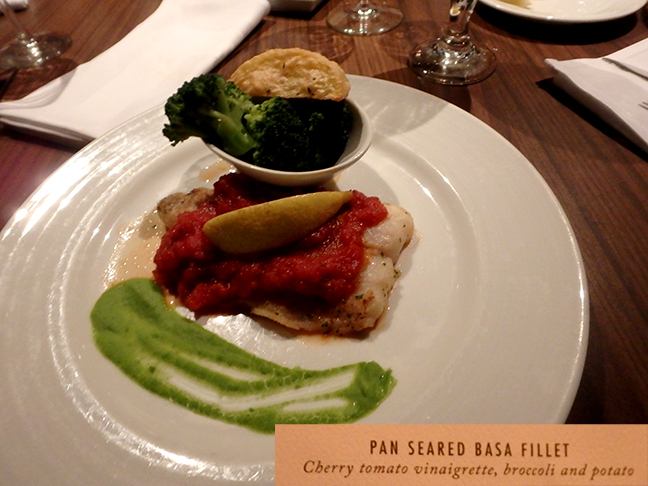 cruise ship fish dinner