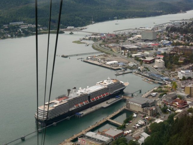 on the Mt Roberts tram