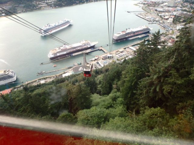 riding the Mount Roberts Tram