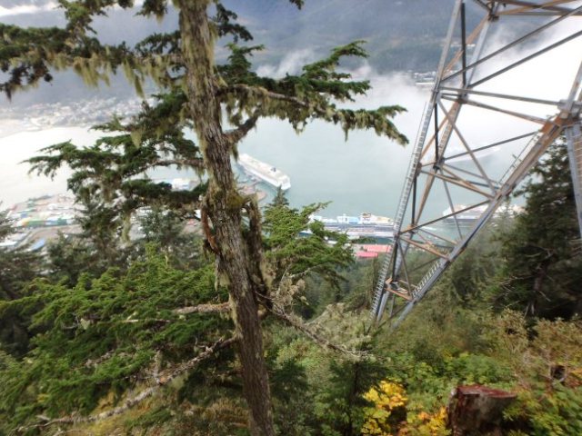 upper tram station view