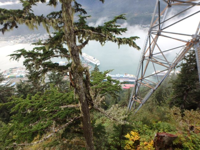 upper tram station view