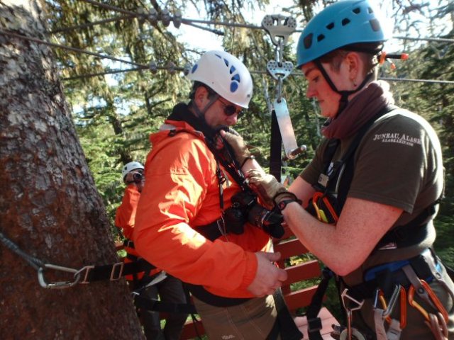 getting ready to zip