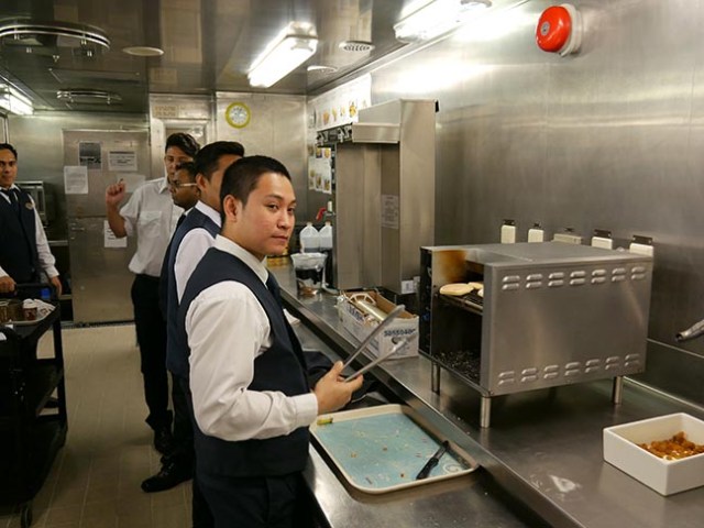 preparing room service