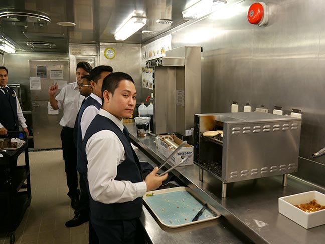 preparing room service