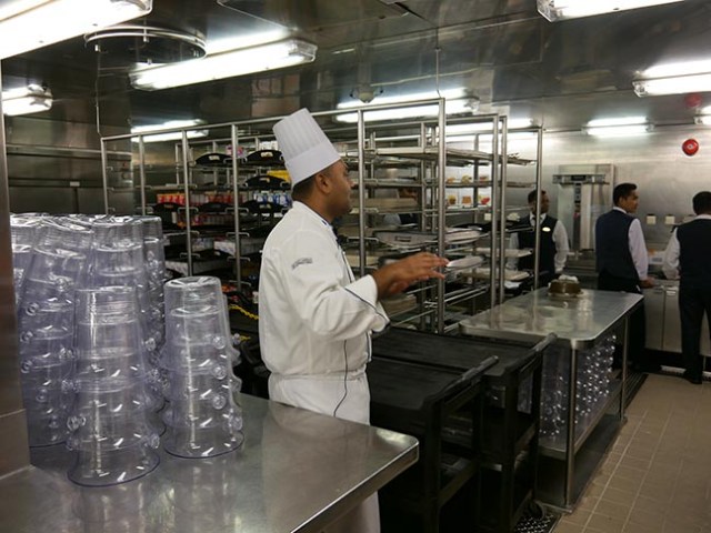 cruise ship galley