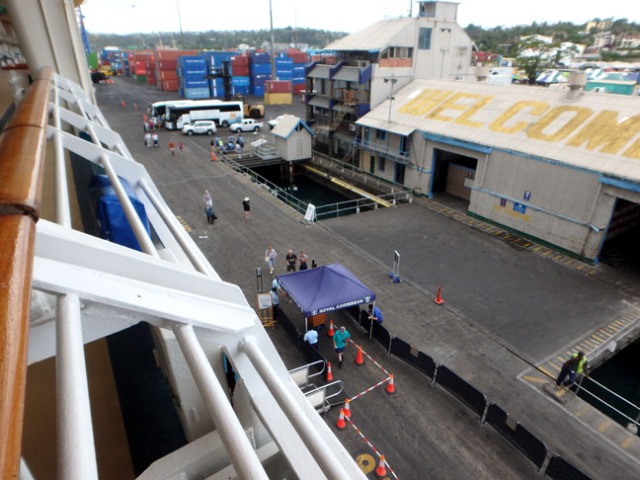 cruise dock in Suva